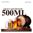 thumbnail image 2 of Juego de 4 Tarros Cerveceros Elegantes de Cristal de 500 ML con Diseño de Rombos en la parte Inferior, 2 of 6