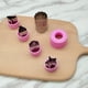 thumbnail image 4 of Cortador en forma de fruta Toystoory 9 Uds acero inoxidable verde rosa violeta rosa, 4 of 6
