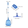 thumbnail image 3 of Shisuyan Swimming Pool Cleaning Kit with Pool Cleaner Brush Head Pool Sponge Brush Leaf Skimmer Net and Telescoping Pole for Cleaning Ground Pools Inflatable Pool Blue, 3 of 8
