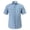 A104-Blue, variant on Mens Plaid Short Sleeve Button Down Shirts Cotton Regular Fit Casual,Plaid(Sky Blue,40)
