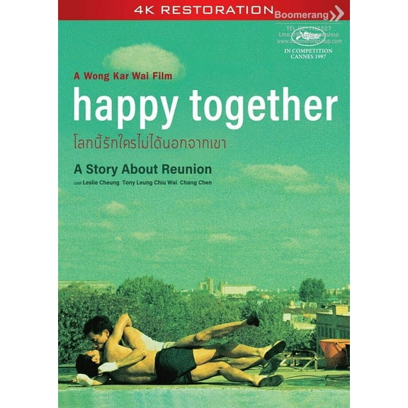 Happy Together Thai Movie DVD - Thai Subtitles (NTSC - All Region)