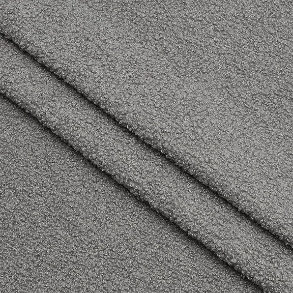 1 pc 1 Yards Teddy Bears Fabric with Little Curls 63inches Wide Gray Knitted Teddy Plush Fabric Fur Fabric for Teddy Bear Polyester Plush Fabric by The Yard for Toy Stuffed Animal Making