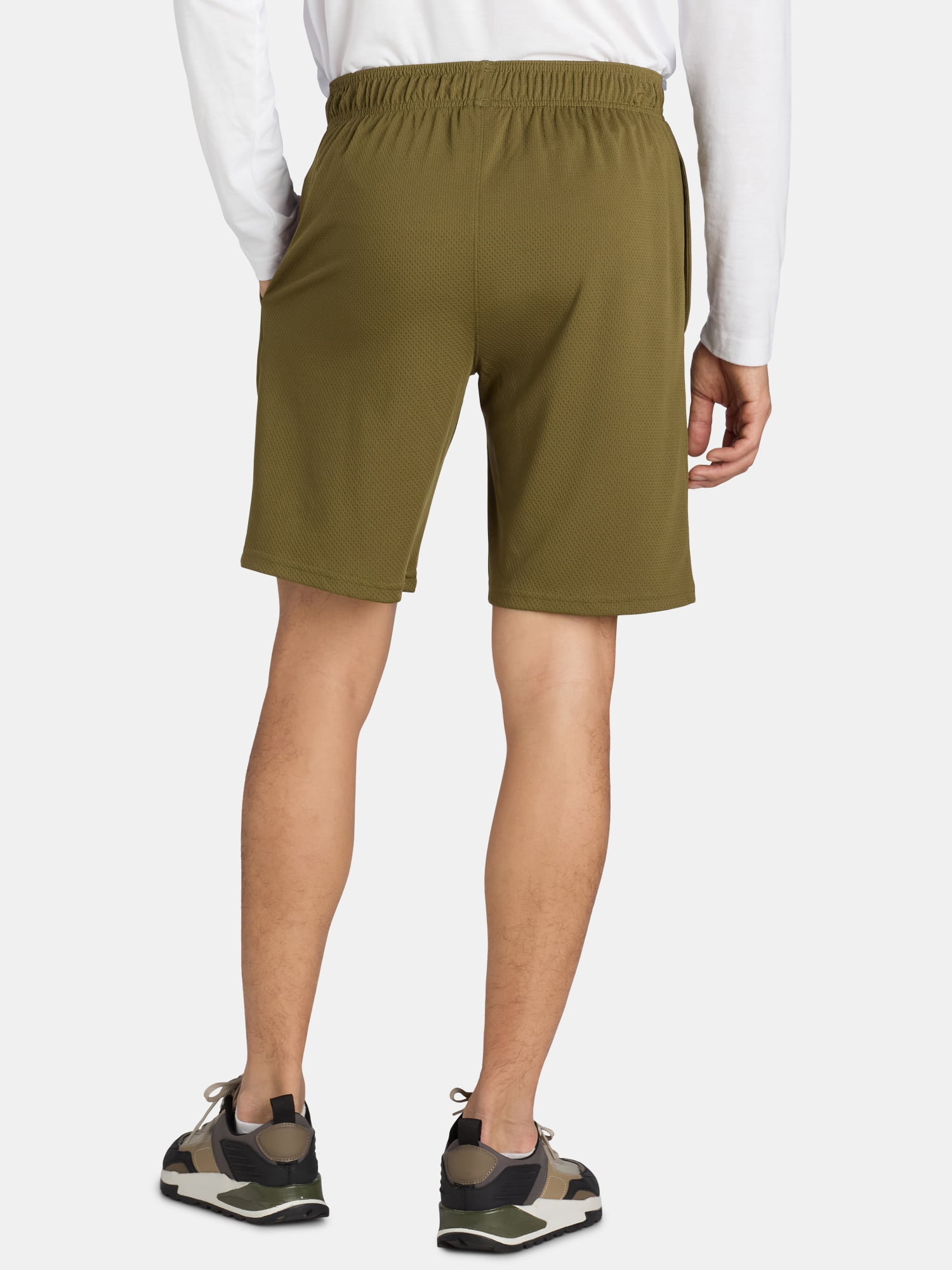 Athletic Works Men's and Big Men's Active Mesh Shorts, 9" Inseam, Sizes XS-5XL