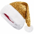 thumbnail image 3 of Sakuulaan Sequin Santa Hats for Adults, Double-Layer Faux Fur Christmas Party Hat, 6 Colors, One Size, 3 of 9