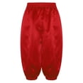 thumbnail image 4 of YUUMIN Boys Girls Solid Color Elastic Waist Medieval Capri Pants for Kids Renaissance Festival Red 14, 4 of 7