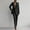 Black, variant on Women's Elegant Suits Sets Notched Shawl Collar Outerwear Regular Fits Pants Business Work Suit Formal Sets