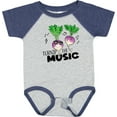 thumbnail image 3 of Inktastic Turnip the Music Partying Vegetables Boys or Girls Baby Bodysuit, 3 of 5