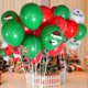 thumbnail image 5 of JM 100 globos navideños de látex, globos blancos, verdes y rojos de 12 pulgadas, para decoración de fiestas navideñas, juegos escolares, niños JM  JM, 5 of 5