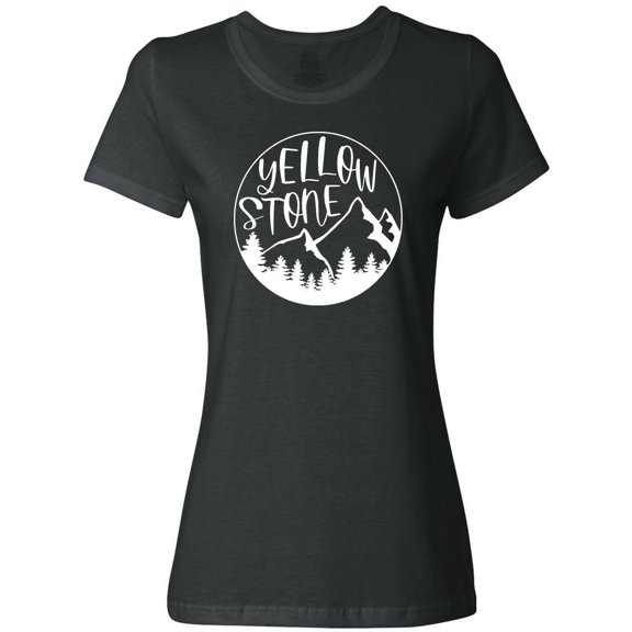 Inktastic Yellowstone National Park- Mountains Women's T-Shirt