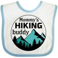 thumbnail image 3 of Inktastic Mommy's Hiking Buddy with Mountains and Trees Boys or Girls Baby Bib, 3 of 4