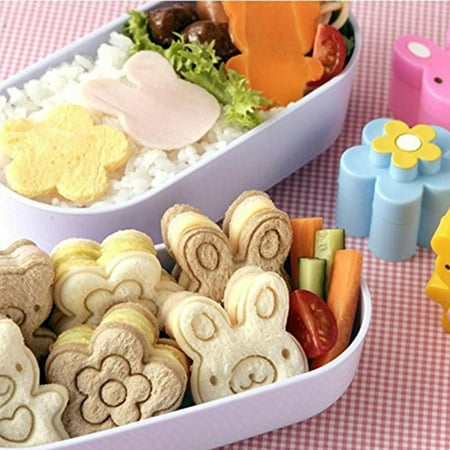 

Mini Sandwich Cutters Shapes For Kids Plastic Bento Sandwich Cutters Mold Hot P0P1