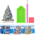 thumbnail image 6 of JASGARDE DIY Tabletop Diamond Art Painting Kit, Special Shaped Rhinestone Desk Placement Ornament, Home Stand Up Gem Painting Craft Kit, Gift, Christmas Tree, 6 of 6