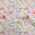 thumbnail image 1 of oneOone Silk Tabby Red Fabric Floral Craft Projects Decor Fabric Printed By The Yard 42 Inch Wide-XV, 1 of 4