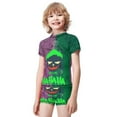 thumbnail image 2 of Suicide Squad Boys 2-Piece Swimsuit Set, Short Sleeve Rash Guard & Swim Trunks, 2 of 7