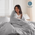 thumbnail image 5 of Bare Home Luxury Duvet Cover and Sham Set - Premium 1800 Collection - Ultra-Soft - Twin/Twin-XL, Light Gray, 2-Pieces, 5 of 10