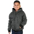 thumbnail image 2 of Swan Boy's Full-Zip Sherpa-Lined Hoodie Jacket with Pockets (1-Pack), 2 of 4