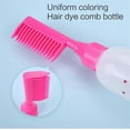 thumbnail image 2 of Botella aplicadora de tinte para el cabello con cepillo y peine para una coloración uniforme y sin manchas, dispensador de tinte para el cabello de salón, color negro., 2 of 5