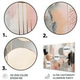 thumbnail image 3 of Designart "Modern Art Pink Stripes and Lines III" Modern Shapes Transitional Metal Wall Art, 3 of 4