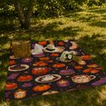 thumbnail image 7 of Cozy hot chocolate Mugs Socks And Autumn confection illustrations, Soft Flannel Blanket with Cozy Painterly Illustration Print, Housewarming Gift and Home Decor for Bedroom and Living Room, 7 of 7