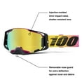 thumbnail image 2 of 100% ARMEGA Premium Protective Sport Goggles with Ultra HD Lens & Nose Guard (91 - Mirror Gold Lens), 2 of 7