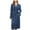 Navy, variant on Mrat Robes Women's Pajama Set Ladies Winter Warm Nightgown Couple Bathrobe Men And Ladies And Winter Nightgown Female 2 Piece Sleep Set