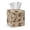 Beige-Flower, variant on Kuiaobaty Vintage Flower Print Tissue Box Cover Universal Square Tissue Holder with Easy Refill Decorative Leather Tissue Box Cover Napkin Holder for Bedroom Kitchen Bathroom RV