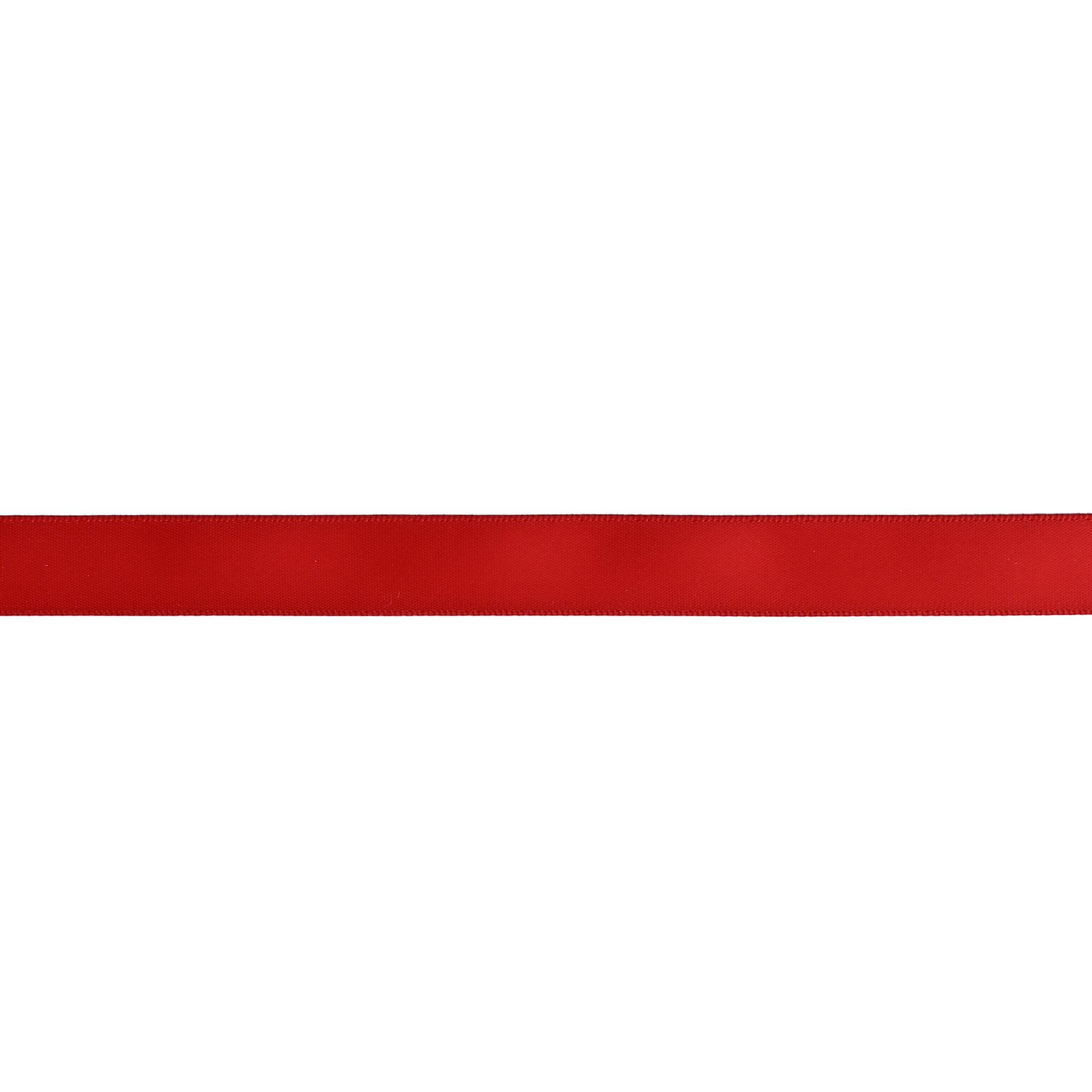 Gwen Studios 5/8" Red Satin Ribbon, 7 Yards