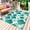 Teal Green, variant on Navy Blue Geometric Moroccan Outdoor Rug 6x9 Ft - Reversible Patio Rug Outdoor Camping Rugs, Abstract Art Blue Ombre Modern Indoor Outdoor Area Rugs, Non-Slip Outdoor Carpet Runner for Deck/Porch