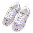 thumbnail image 3 of Pzuqiu Pug Puppy Tennis Shoes for Girls Size 11.5 Lightweigt Running Athletic Shoes Comfortable Walking Shoes Lace Up Breathable Sneakers, 3 of 7