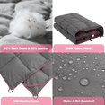 thumbnail image 4 of Manta de Camping Easedeco Gris Oscuro Impermeable 620g Plumón de Pato, 4 of 9