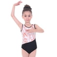 thumbnail image 1 of Kids Girls Ballet Leotard Gym Dresses, Print Gymnastics Suit Dancewear Stretchy Onesies, 3-14 Y, 1 of 7