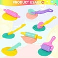 thumbnail image 2 of Kids' Play Dough Tool Set - 22pcs Plastic Craft Kit with Animal Cutters, Assorted Colors, 2 of 5