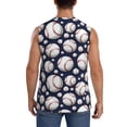 thumbnail image 4 of Uemuo Cute Basebal Pattern Men's Sleeveless T-Shirt,Muscle Athletic Tank Top, Moisture-wicking Quick-dry Breathable Classic Tee Top for Gym Run Outdoor Sports-Medium, 4 of 8