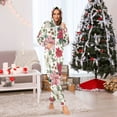 thumbnail image 2 of Adult Christmas Onesie Christmas Elements Zipper One-Piece Pajamas Unisex with Pockets, 2 of 6
