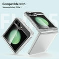 thumbnail image 2 of for Samsung Galaxy Z Flip 5 Case, Clear Slim Thin Protective Phone Cases, Transparent Shockproof Case for Z Flip5, 2 of 7