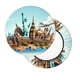 thumbnail image 2 of Balery Iconic Global Landmarks Fundas de asiento para taburete de bar redondo de tela de terciopelo ajustables que protegen de arañazos y manchas para sillas de 14 a 17 pulgadas.-13 inch, 2 of 7