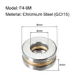 thumbnail image 3 of F4-9M Miniature Thrust Ball Bearings 4x9x4mm Chrome Steel with Washer 2 Pcs, 3 of 5