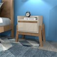 thumbnail image 2 of Manhattan Comfort Essence 1 Drawer Nightstand in Off White, 2 of 11
