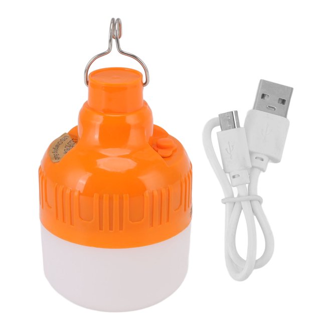 Lámpara de emergencia de pesca de carpa de campamento en el mercado nocturno lámpara de carga de bombilla LED portátil