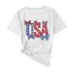 thumbnail image 2 of Karight Womens Summer Short Sleeve Tops Bow Printed Shirts Beach Vacation Outfits Workout Tshirts Casual Clothes, 2 of 4