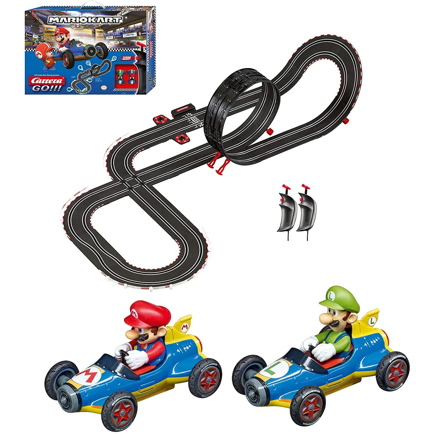 Carrera GO!!! Mario Kart Mach Racing Track Game Toy Play Set w