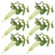 thumbnail image 1 of unbranded 8Ud Planta Artificial Verde De Hojas De Loto Ideal Para Decorar Escritorios Y Estantes, 1 of 6