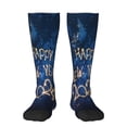 thumbnail image 2 of Lsque Beautiful New Year 2024 Printed Crew Socks Men's Women's LightWeight Thin Casual Calf Socks ,Knee High Socks,Cotton Socks, 2 of 9