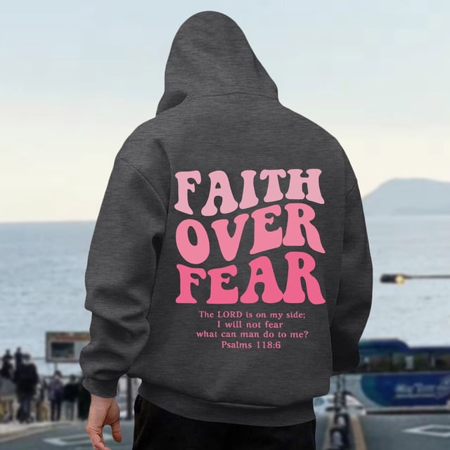 MHFRRA Sudaderas y Sudaderas para Hombre, Jersey Informal de Manga Larga con Estampado Delantero y Trasero para Uso Diario, Ajuste Relajado para Otoño E Invierno Gris