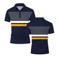 thumbnail image 5 of Axiiglly Mens T Shirts Quick Dry Breathable Short Sleeve Lapel Button Golf Shirts for Business/Athletic/Travel, S-5XL, 5 of 6