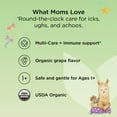 thumbnail image 5 of Hyland's Kids Organic All-in-One Cough Syrup, Ages 1-12, Day & Night Combo Pack, Grape, 8 fl oz, 5 of 9