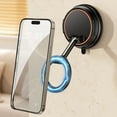 thumbnail image 2 of Hands-Free Magnetic Shower Wall Phone Holder,  360° Adjustable Phone Mount Stick On Makeup Mirror Bathroom Stand For iPhone 16 15 14 13 12 Vlogging, 2 of 11