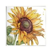 Stupell Industries Modern Sunflower Close Up Botanical & Floral Painting Unframed Art Print Wall Art, 12 x 12