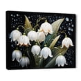 thumbnail image 2 of Designart "White beautyful Snowdrops Flowers II" Floral Floater Framed Wall Art Living Room, 2 of 7
