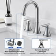 KINGTACK Bathroom Faucet for Sink 3 Hole, 8 Inch Bathroom Faucets with